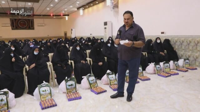 القلوب الرحيمة – الحلقة 389 – توزيع مساعدات مالية و مواد غذائية على العوائل الفقيرة في البصرة
