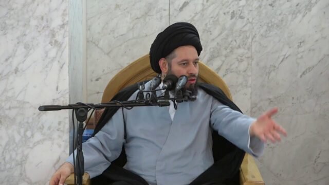 خطبة الجمعة – السيد احمد الشيرازي -نزول الملائكة في مولد المعصوم