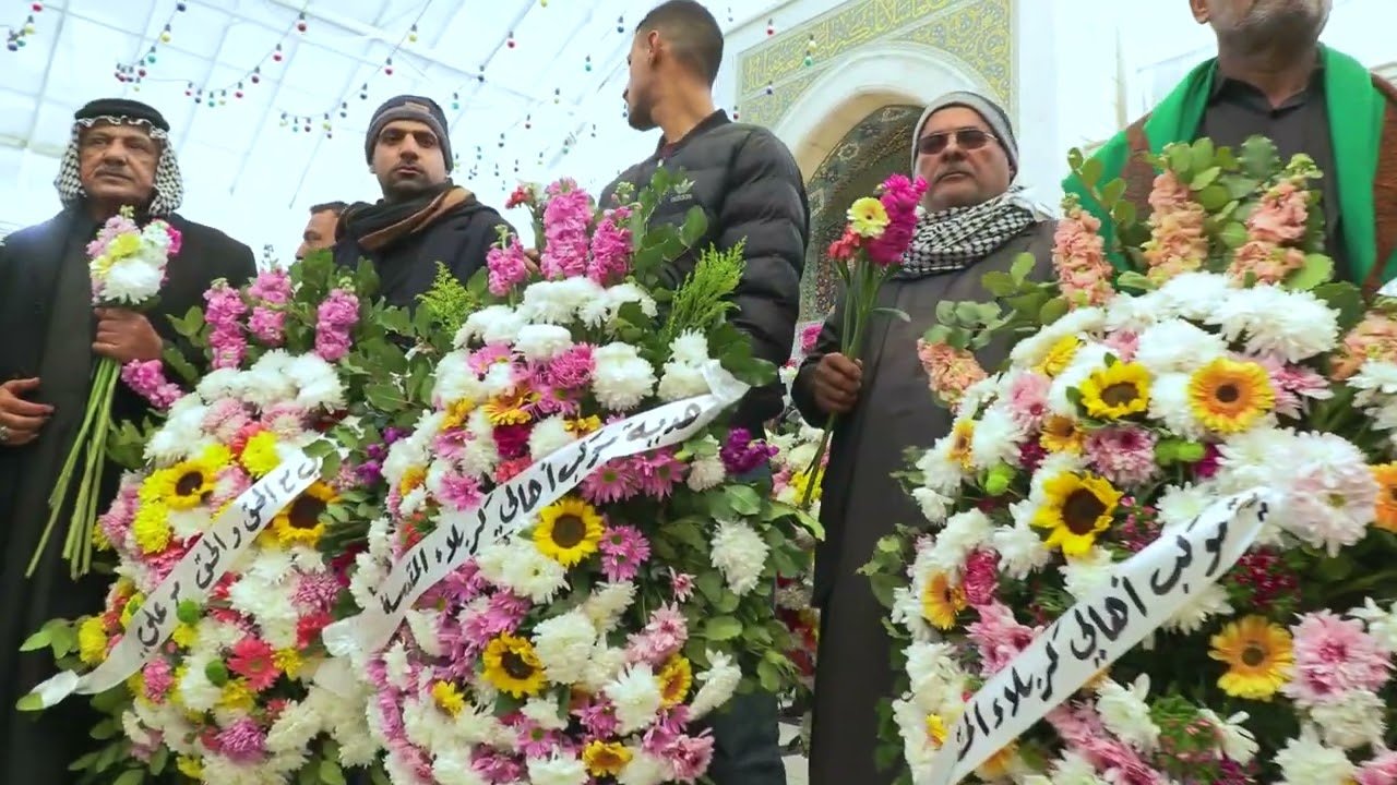 موكب اهالي كربلاء المقدسة في مقام السيدة رقية عليها السلام – مولد الامام علي عليه السلام
