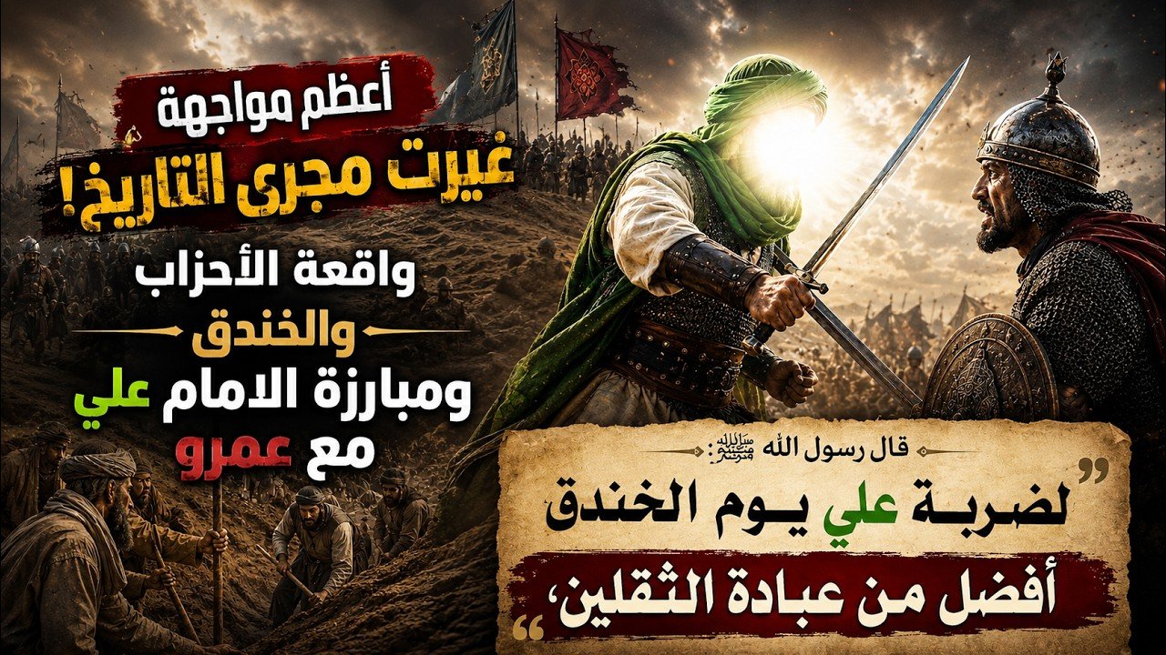 واقعة الأحزاب (غزوة الخندق) | المبارزة التي غيرت مجرى التاريخ ⚔️